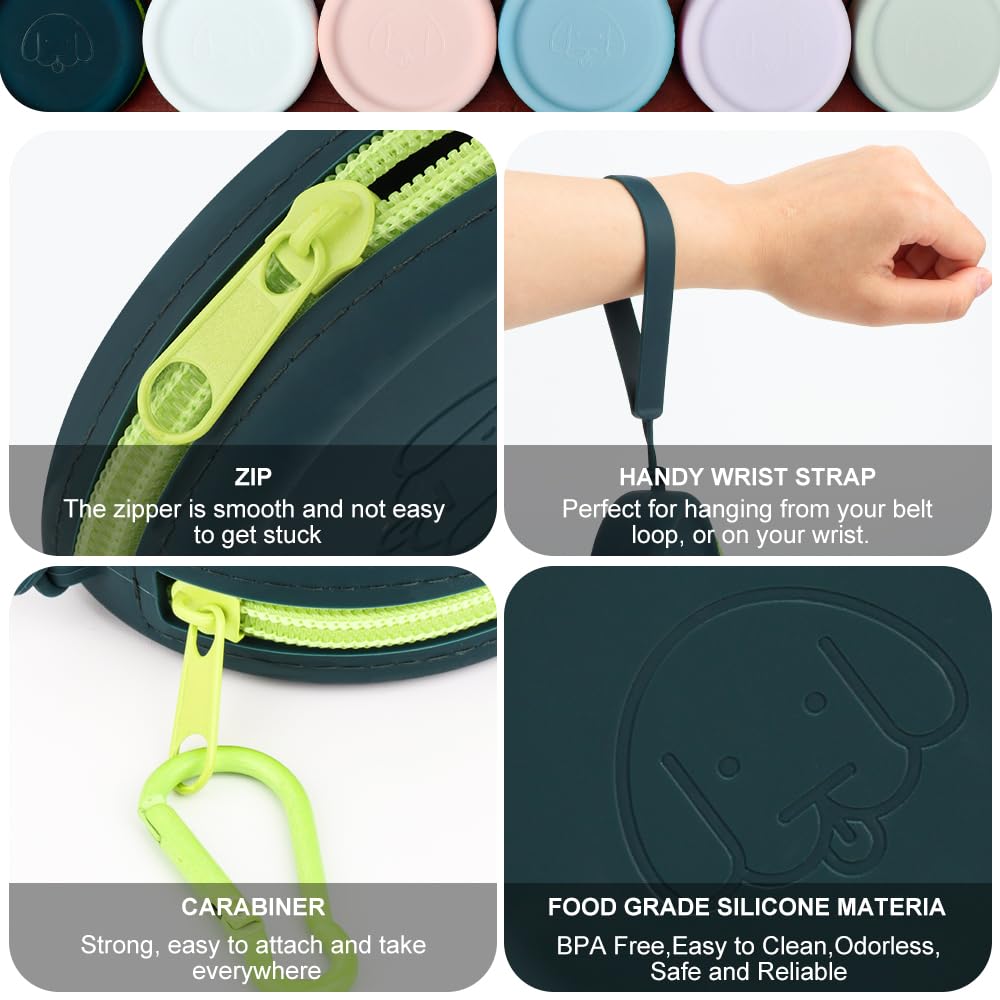 Bolsa de silicona libre de olor para paseos, olor neutro durante salidas.