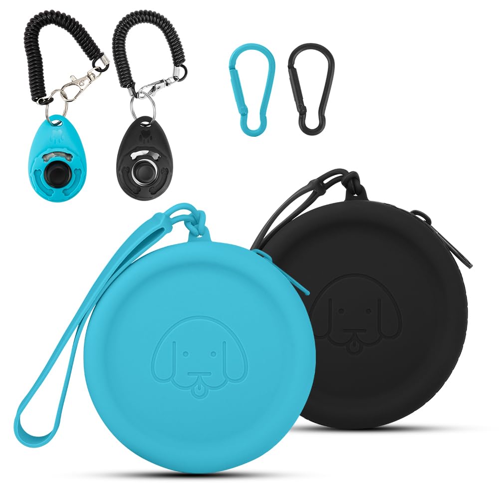 WallFID bolsa de premios para perros azul lago, ideal para paseos diarios.
