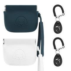 Wallfid bolsita de golosinas para perro con cierre automático, ideal para paseos.