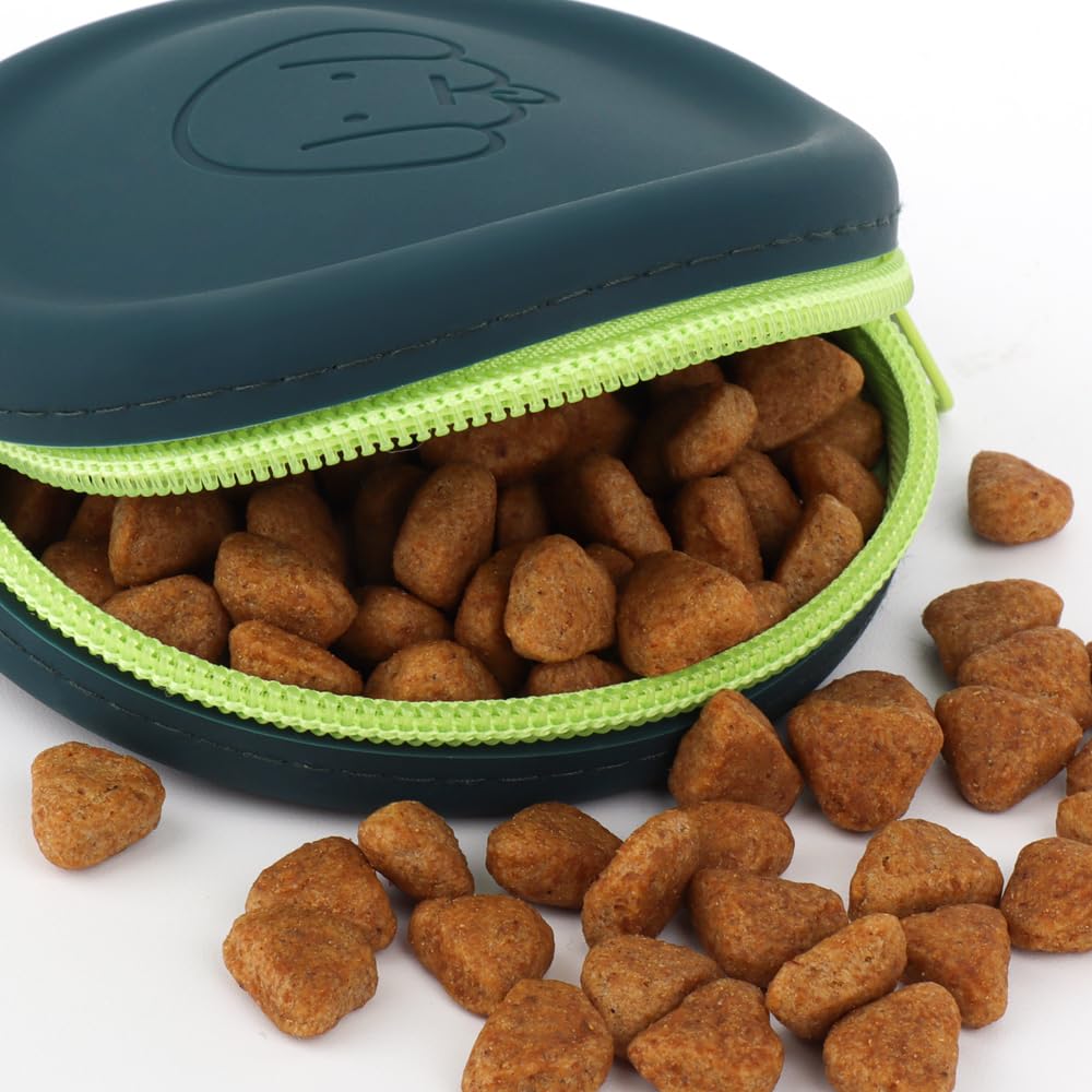 Conjunto de dos bolsas para paseo de mascotas, ideal para premiar durante caminatas.