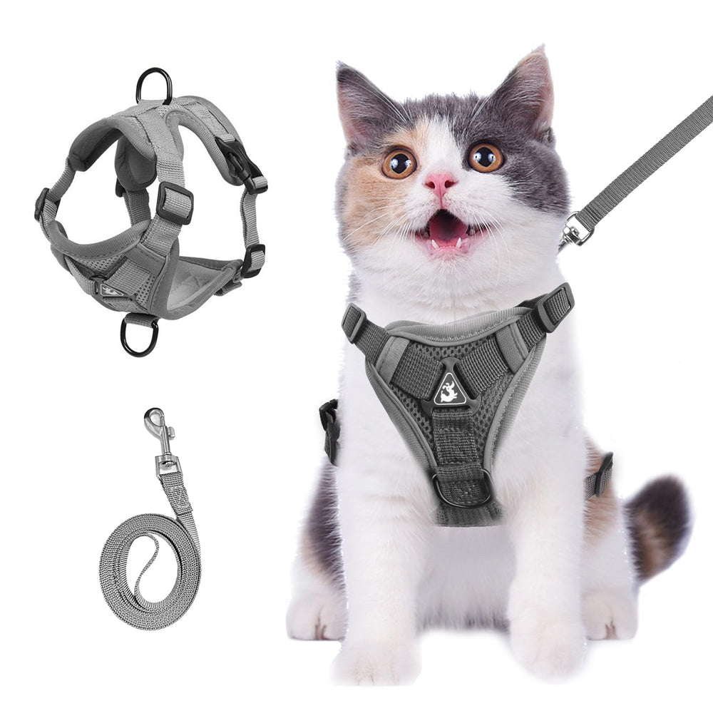 Wanheart arnés para gato anti-fuga con ajuste cómodo para paseos seguros