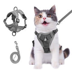 Wanheart arnés para gato anti-fuga con ajuste cómodo para paseos seguros