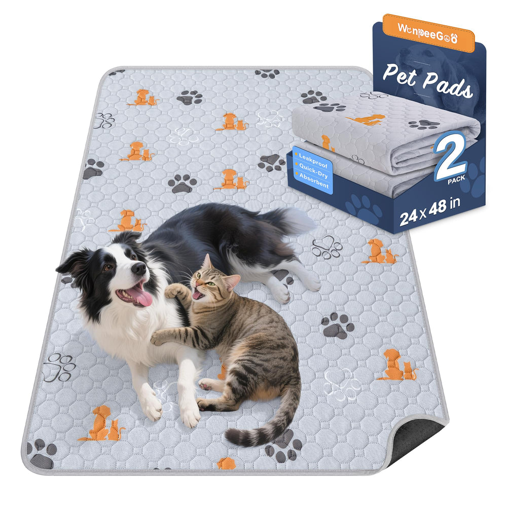 WanpeeGoo alfombrilla lavable para perros, 24x48, ideal para entrenamiento y protección del suelo.