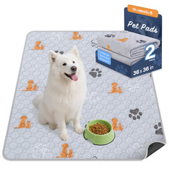 WanpeeGoo almohadilla de entrenamiento para perros 36x36 pulgadas naranja, absorbe y mantiene seco