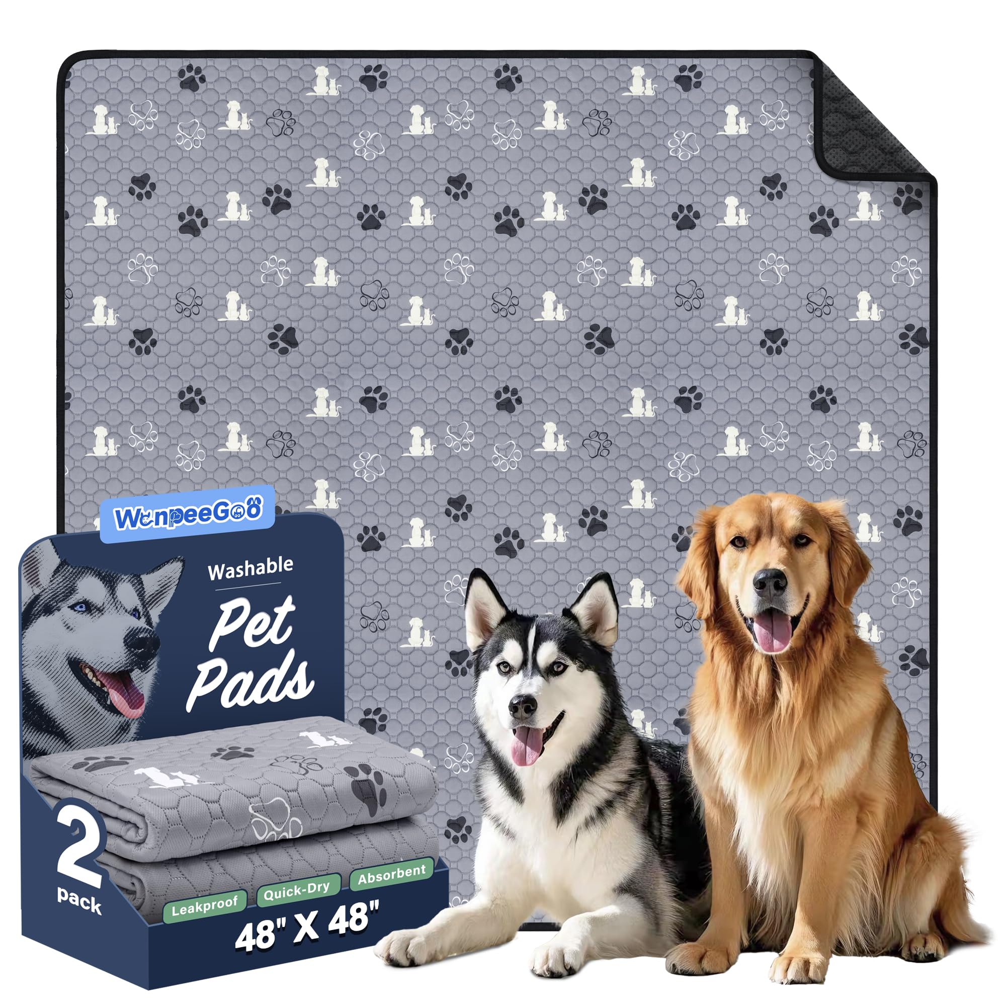 WanpeeGoo almohadilla de entrenamiento absorbente ideal para cachorros y derrames.