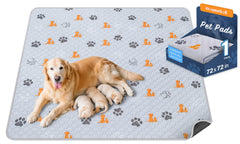 WanpeeGoo almohadilla de entrenamiento para perros 72x72, absorbe y mantiene la superficie seca.