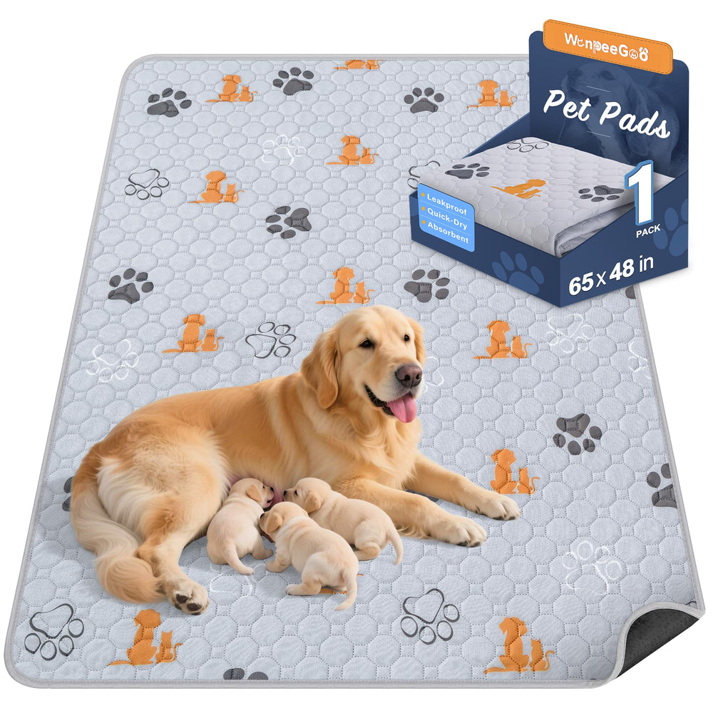 WanpeeGoo almohadilla de entrenamiento para perros con superficie absorbente superior.