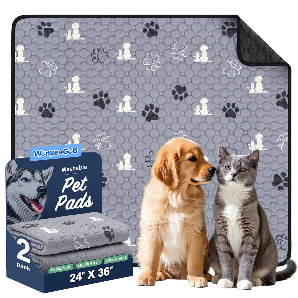 WanpeeGoo almohadilla lavable para perros, 2 unidades, ideal para entrenamiento y protección de superficies.