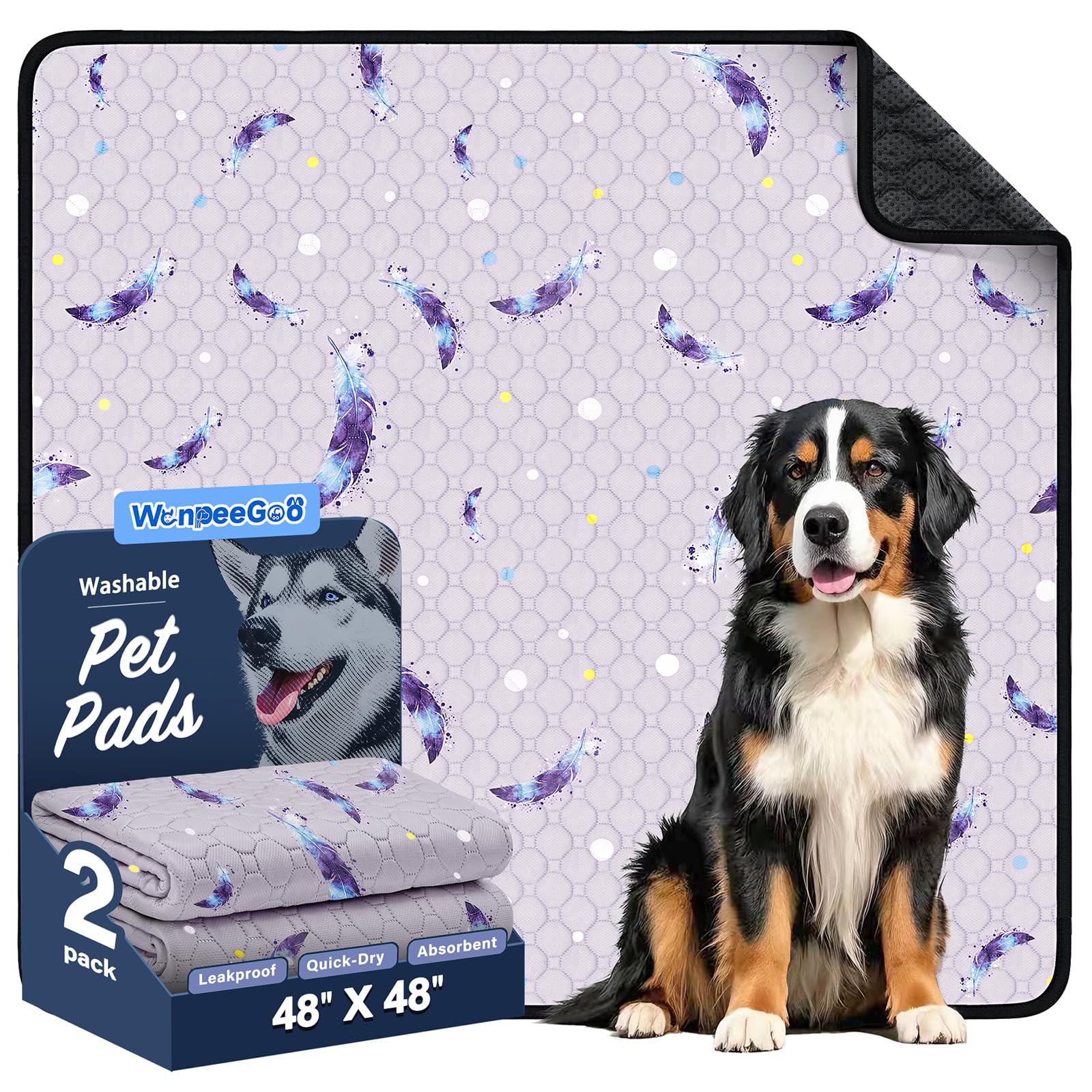 WanpeeGoo almohadilla para perros absorbente y suave, ideal para entrenamiento sin derrames.