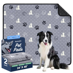 WanpeeGoo almohadillas lavables para perros, tamaño 24x48, ideal para entrenamiento.