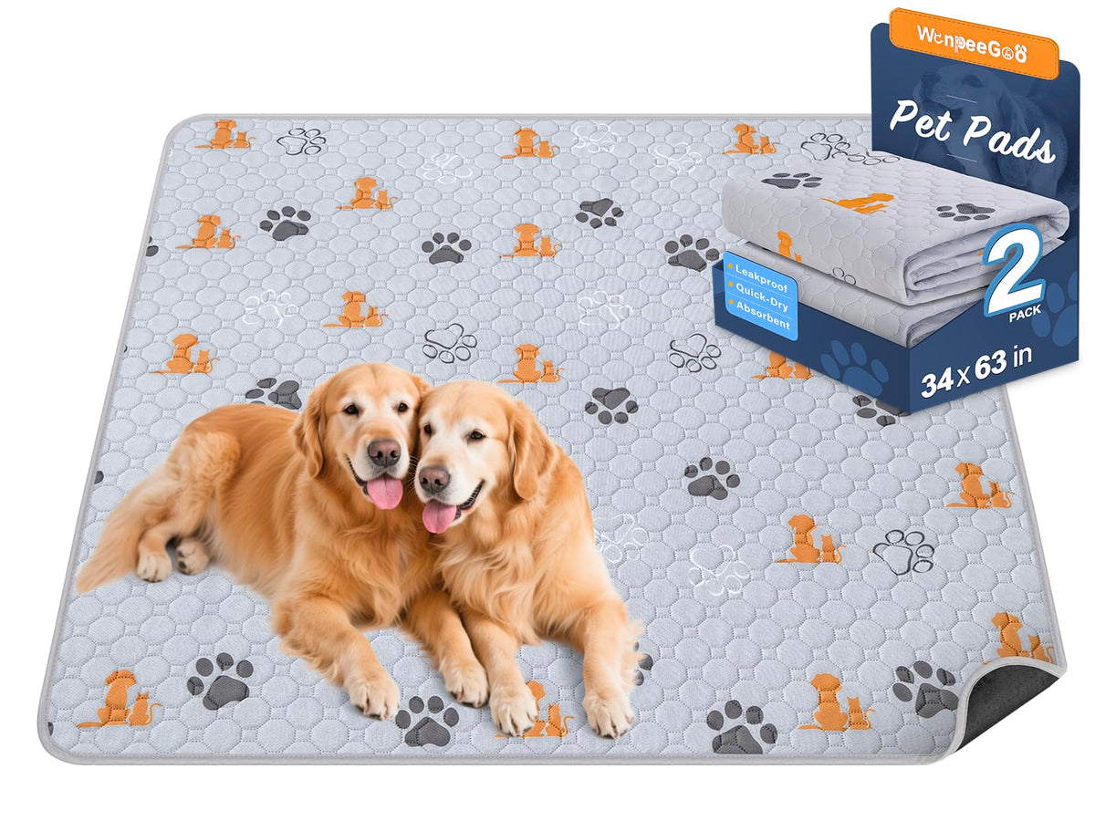 WanpeeGoo tapetes higiénicos para perros 2 pack, ideal para entrenamiento.