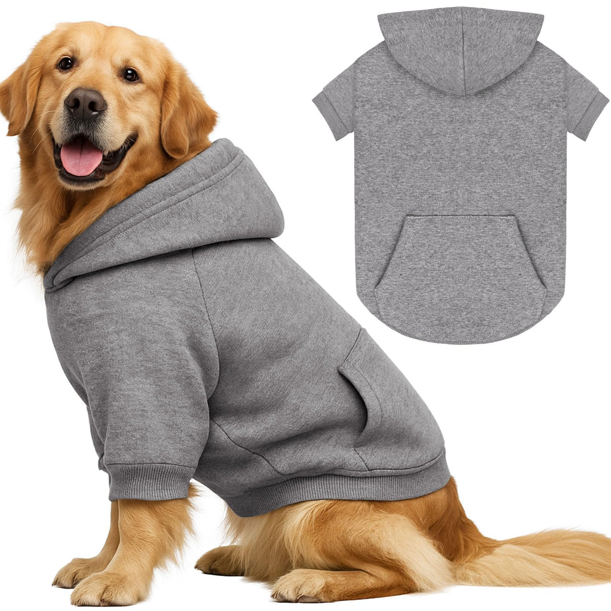 Waoduld sudadera para perros 3XL, vista frontal: comodidad para paseos fríos