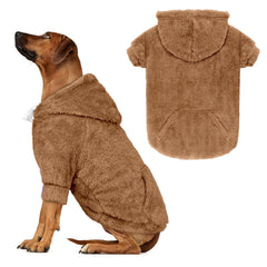 Waoduld sudadera para perro grande 5XL, forro polar doble cara, abrigo suave para paseos.