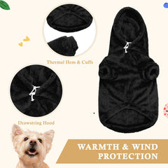 Waoduld sudadera para perro grande con bolsillo frontal para accesorios.