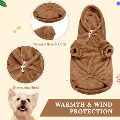 Waoduld sudadera perro grande con bolsillo práctico para accesorios.