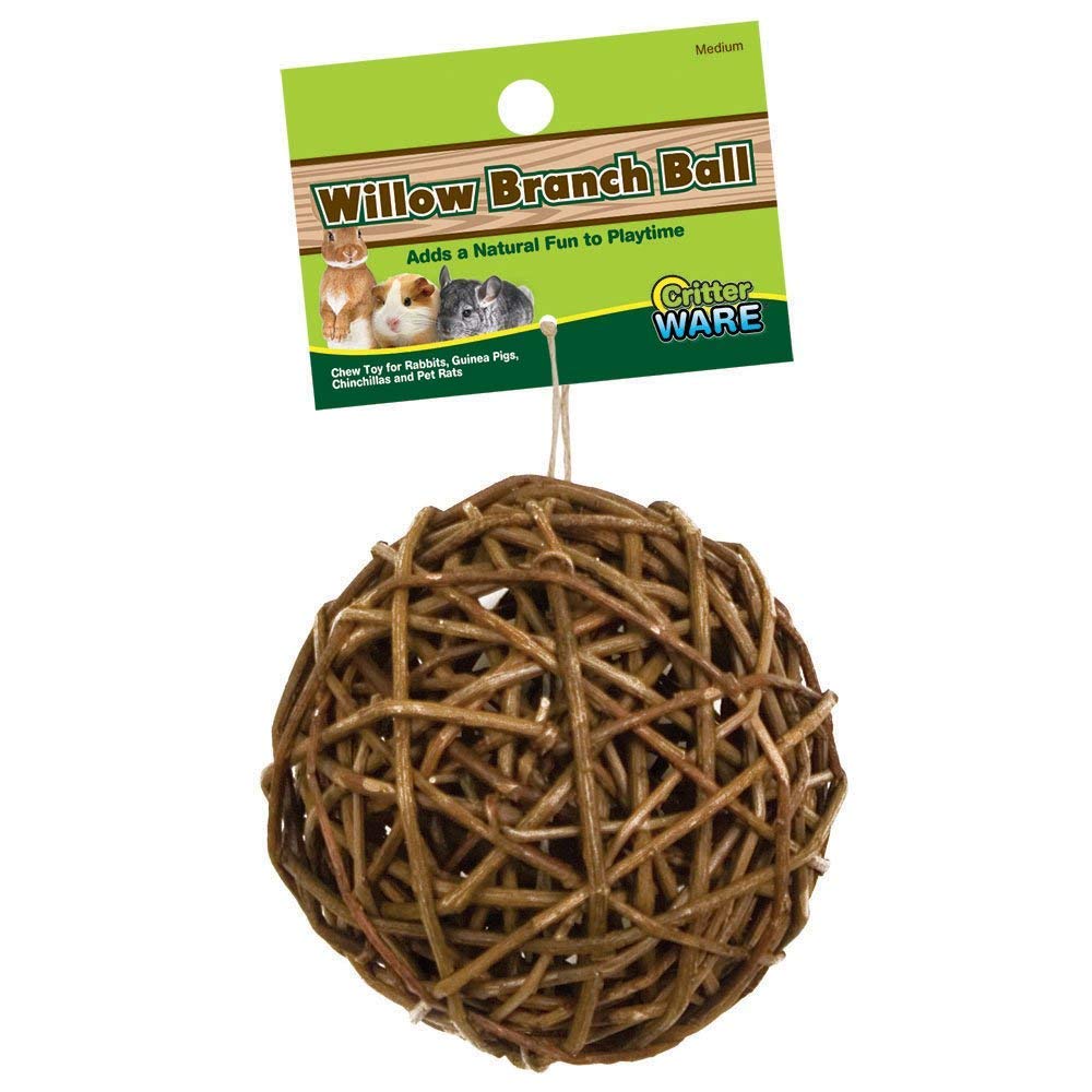 Ware Manufacturing bola de rama de sauce para mascotas pequeñas, ideal para roer y juego diario.
