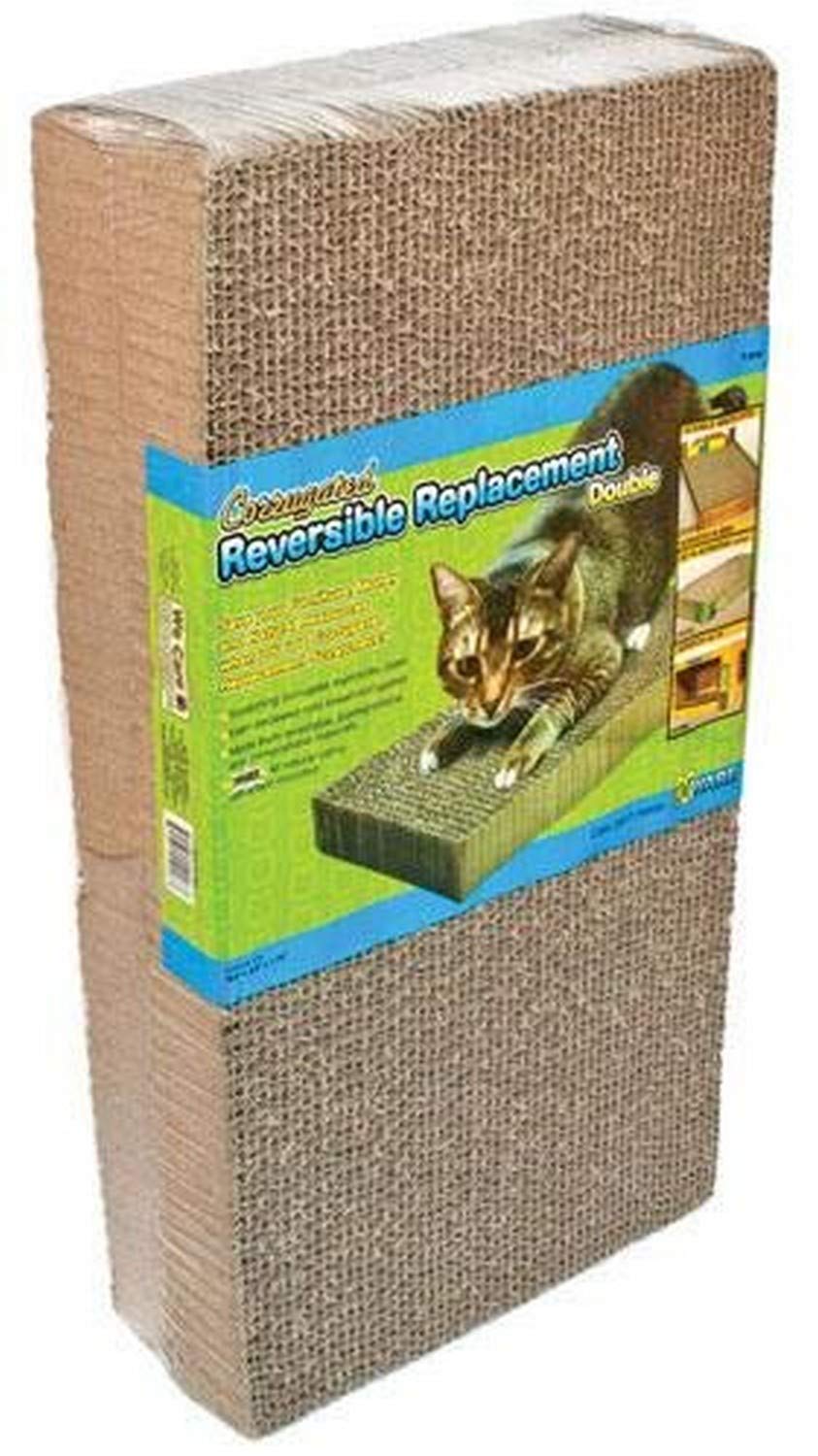 Ware Manufacturing CWM12003: rascadores corrugados dobles para gatos, ideal para rascar y jugar
