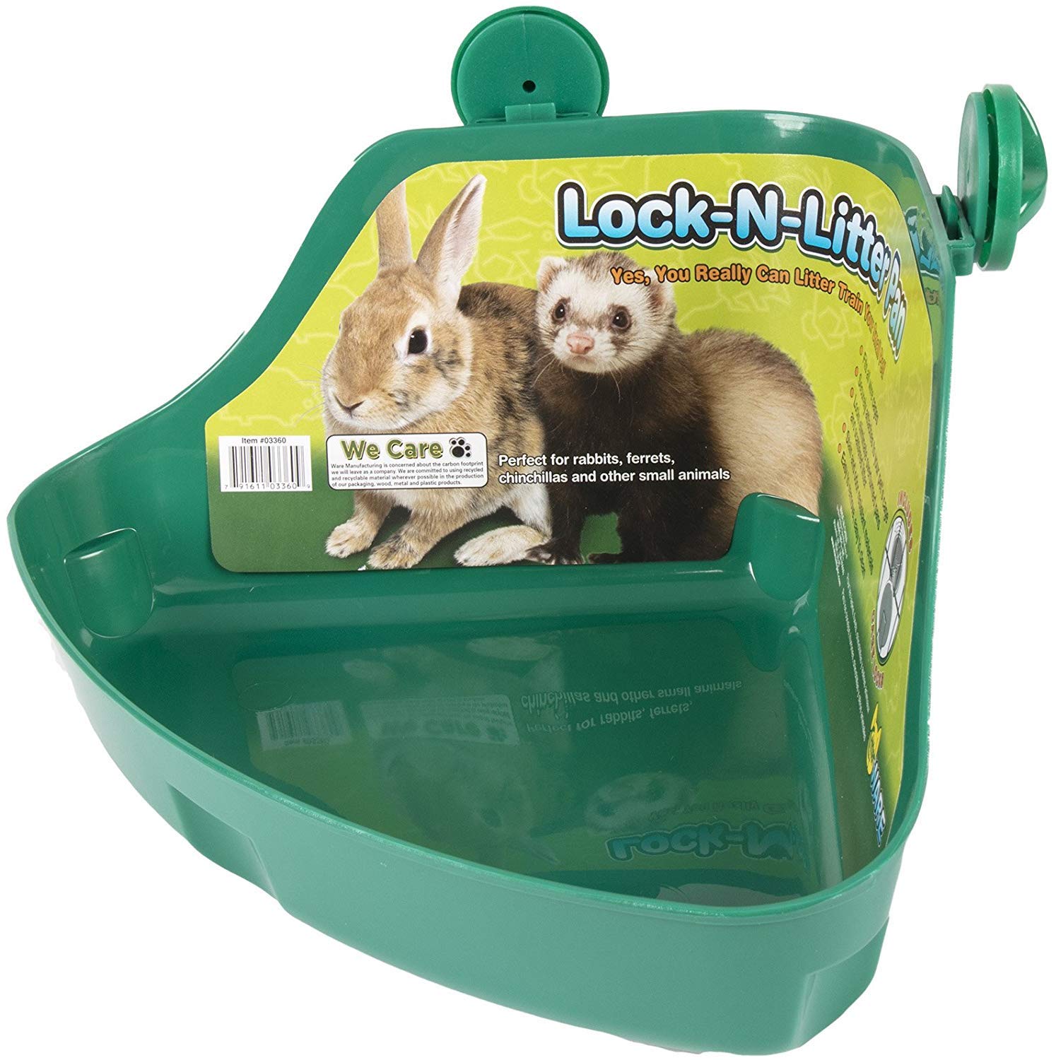 Ware Manufacturing Lock-N-Litter con respaldo alto para mayor contención.