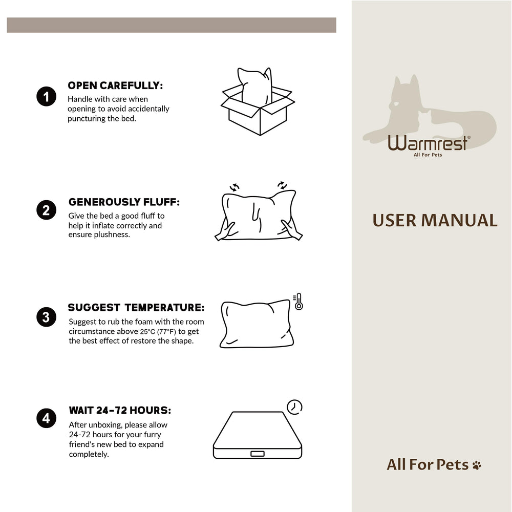 Warmrest: diseño redondo de cama, refugio cómodo para mascotas.