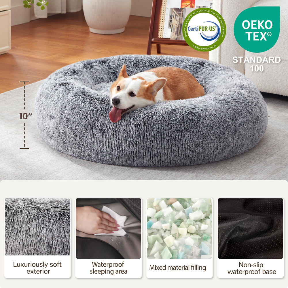 Warmrest: cama en forma de dona para gato, recogimiento suave y seguro.