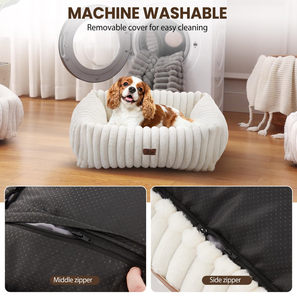 Warmrest detalle de pelo suave tipo conejo, toque cálido y reconfortante