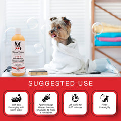 Warren London champú con aroma a coco para perros.