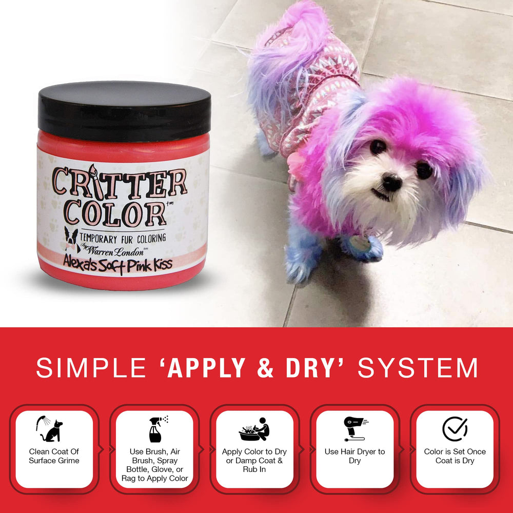 Perro con color verde Central Park gracias a Warren London Critter Color