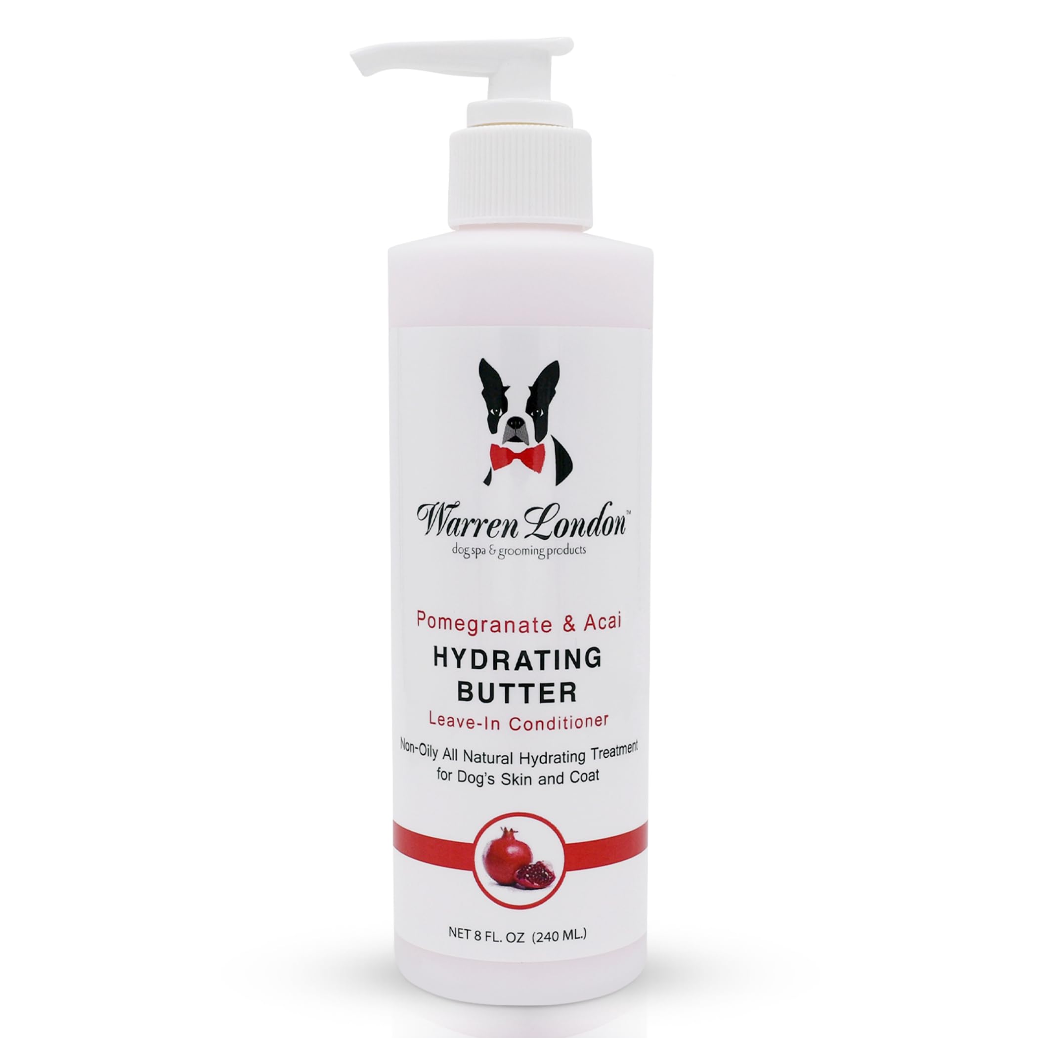 Warren London Hydrating Butter para perros, bote de 8 oz, hidratación profunda del pelaje.