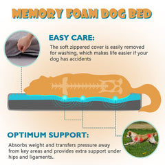 WATANIYA PET espuma memoria gel enfriante regula temperatura durante la siesta.