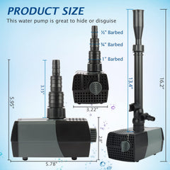 WaterRebirth HSUP2100F boquillas manguera 90 grados para nivel bajo