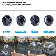 WaterRebirth HSUP2100F, chorros de fuente ajustables para fuentes vistosas