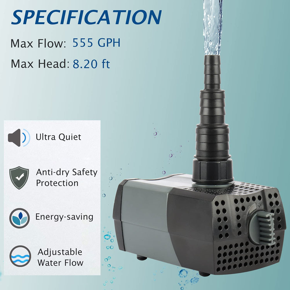 WaterRebirth HSUP2100F flujo ajustable frontal para control preciso
