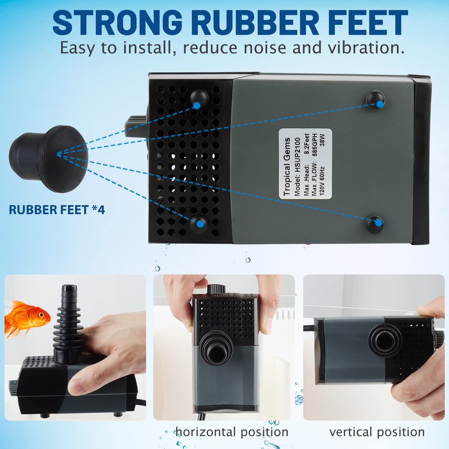 WaterRebirth HSUP2100F instalación rápida con guía en video