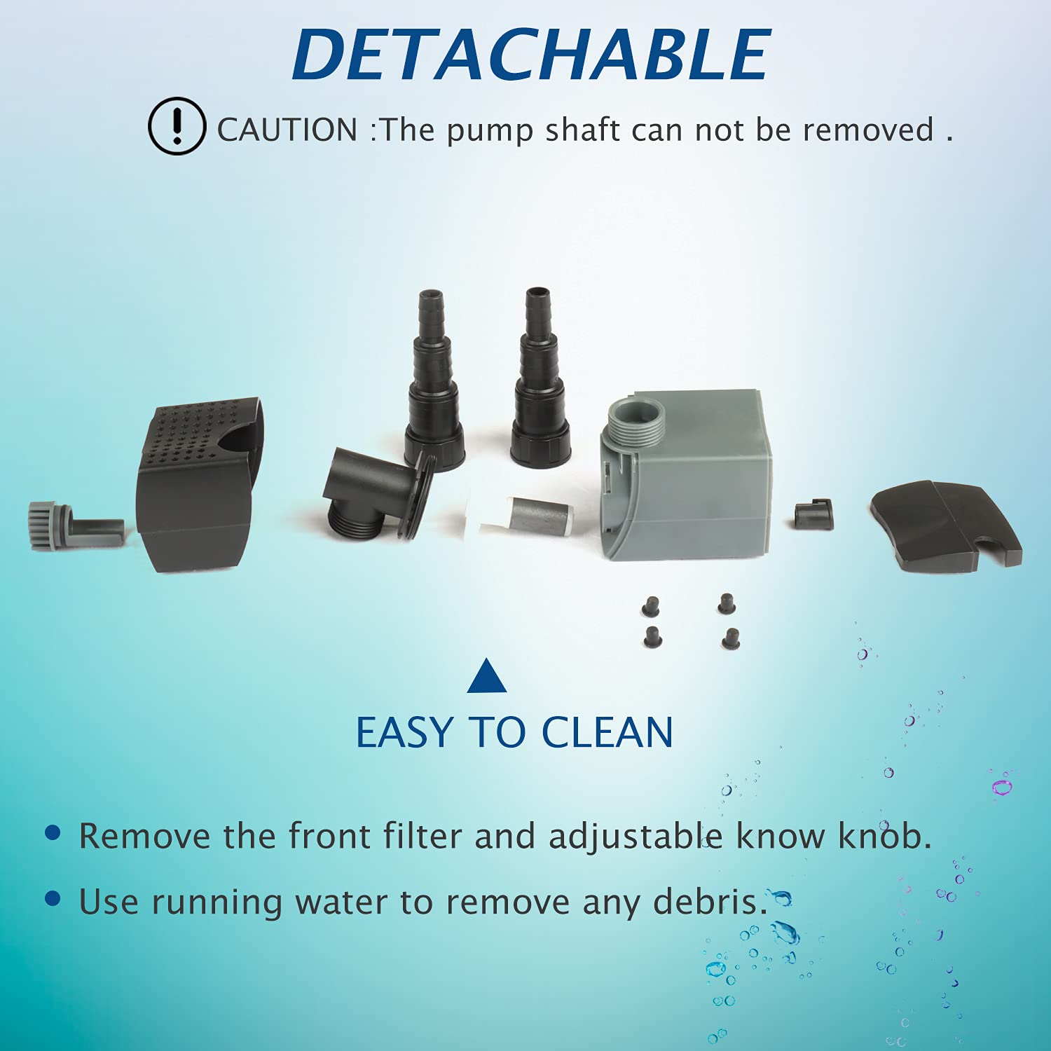 WaterRebirth HSUP2100F apta para jardinería y patios con agua decorativa
