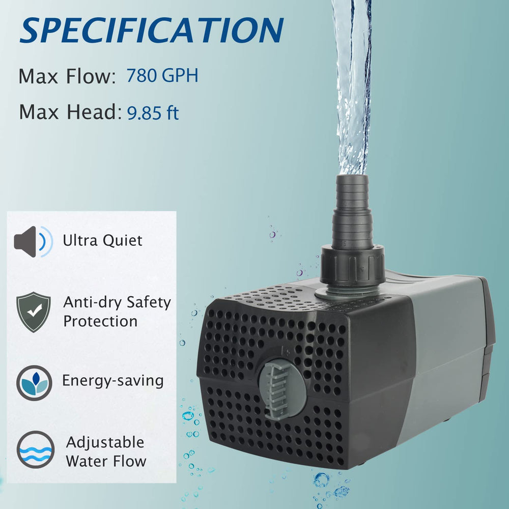 WaterRebirth HSUP3000F: jets de fuente ajustables para efectos dinámicos