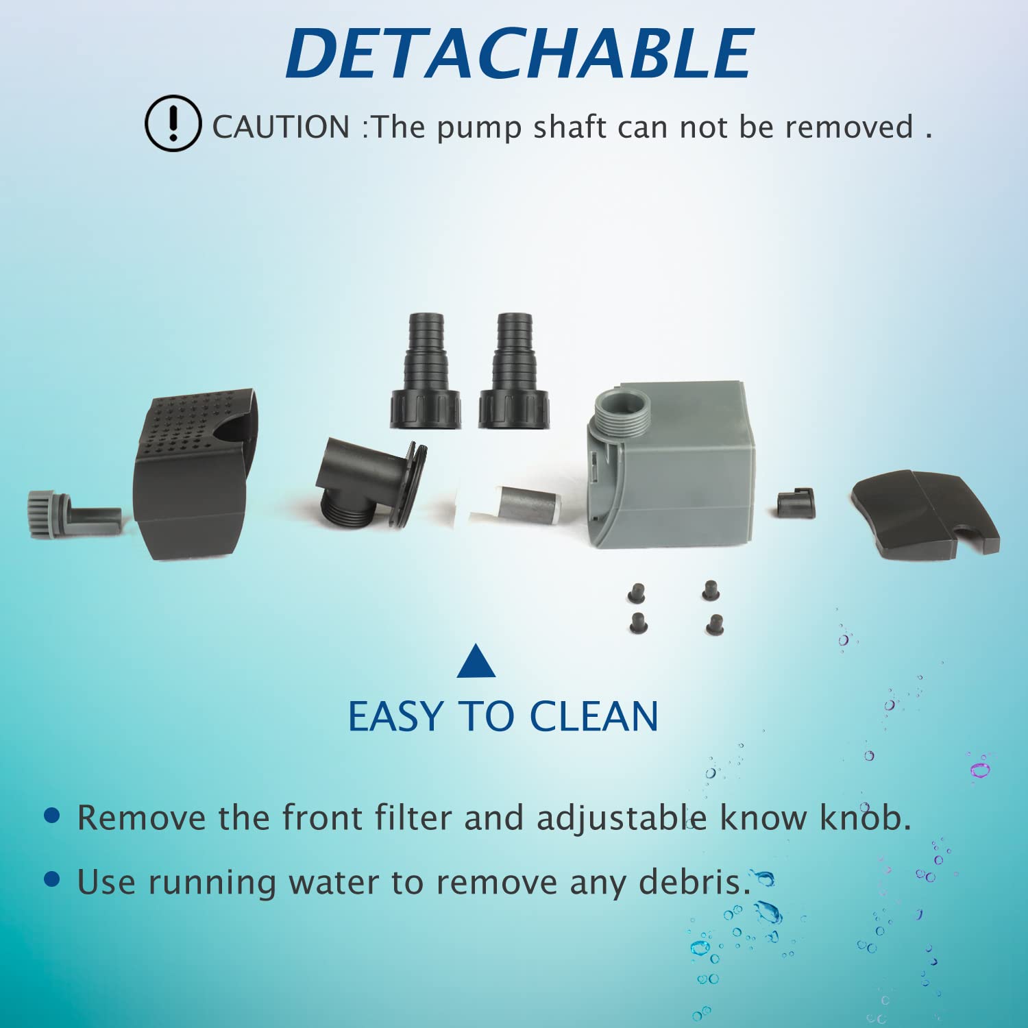 WaterRebirth HSUP4000F ajuste de flujo frontal para adaptar la intensidad del chorro