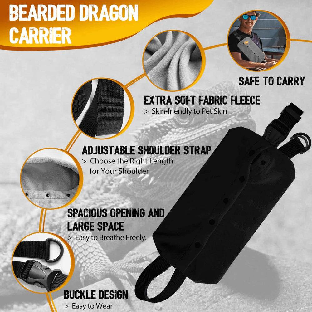 WATFOON arnés de cuero para lagarto con ajuste cómodo.