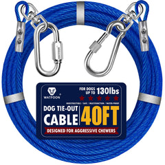 Watfoon cable-perro-40ft: duradero y seguro para zonas exteriores.