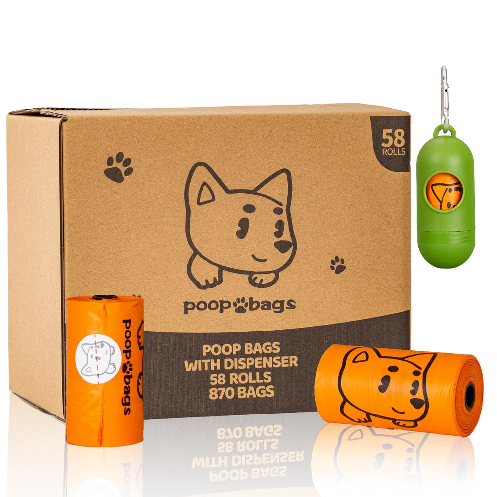 Watreeco bolsas para perros con dispensador y clip, útiles para paseos.