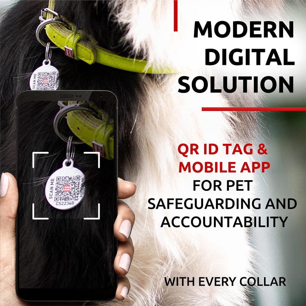 WAUDOG collar con hebilla metálica resistente para uso diario al aire libre.