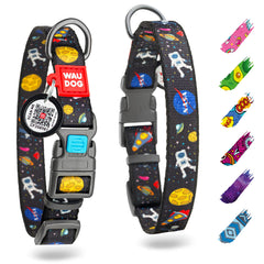 WAUDOG collar de nylon ajustable para perro grande, cómodo y seguro.