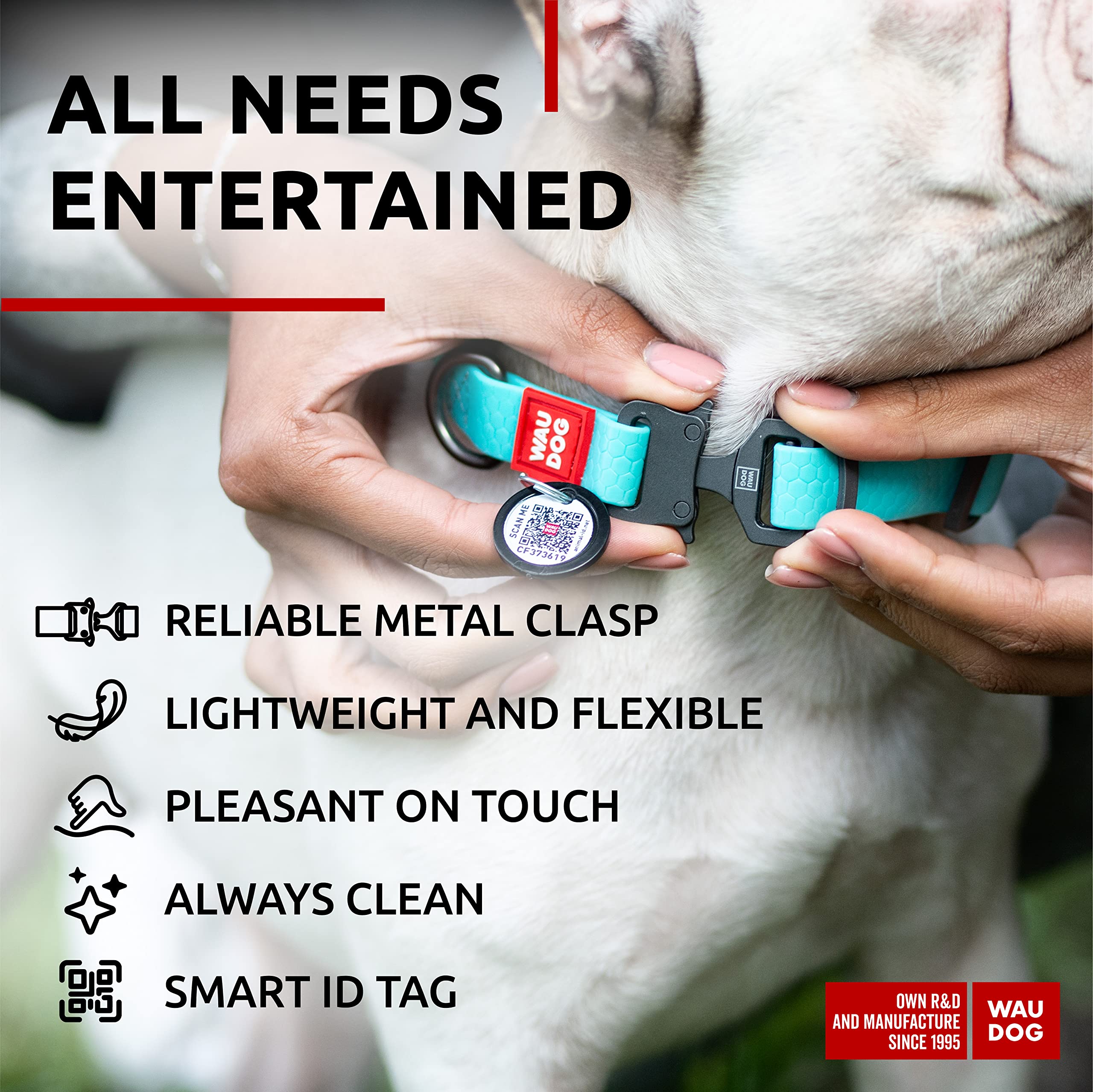 WAUDOG etiqueta QR identifica al perro y facilita el contacto de emergencia