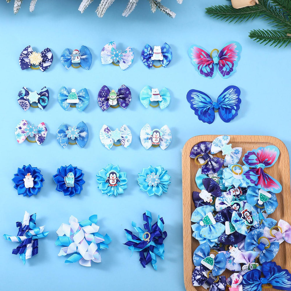 Lazo festivo Wavwavw para fotos y eventos navideños.