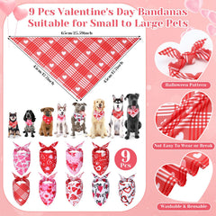 Wavwavw set de accesorios San Valentín, múltiples estilos para mascotas