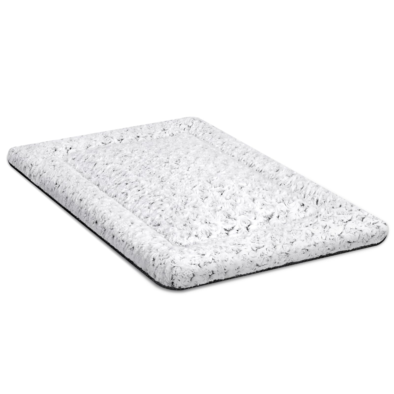 WAYIMPRESS cama para perro lavable en jaula, vista frontal, descanso cómodo.