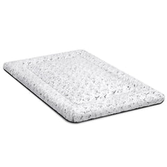 WAYIMPRESS cama para perro lavable en jaula, vista frontal, descanso cómodo.