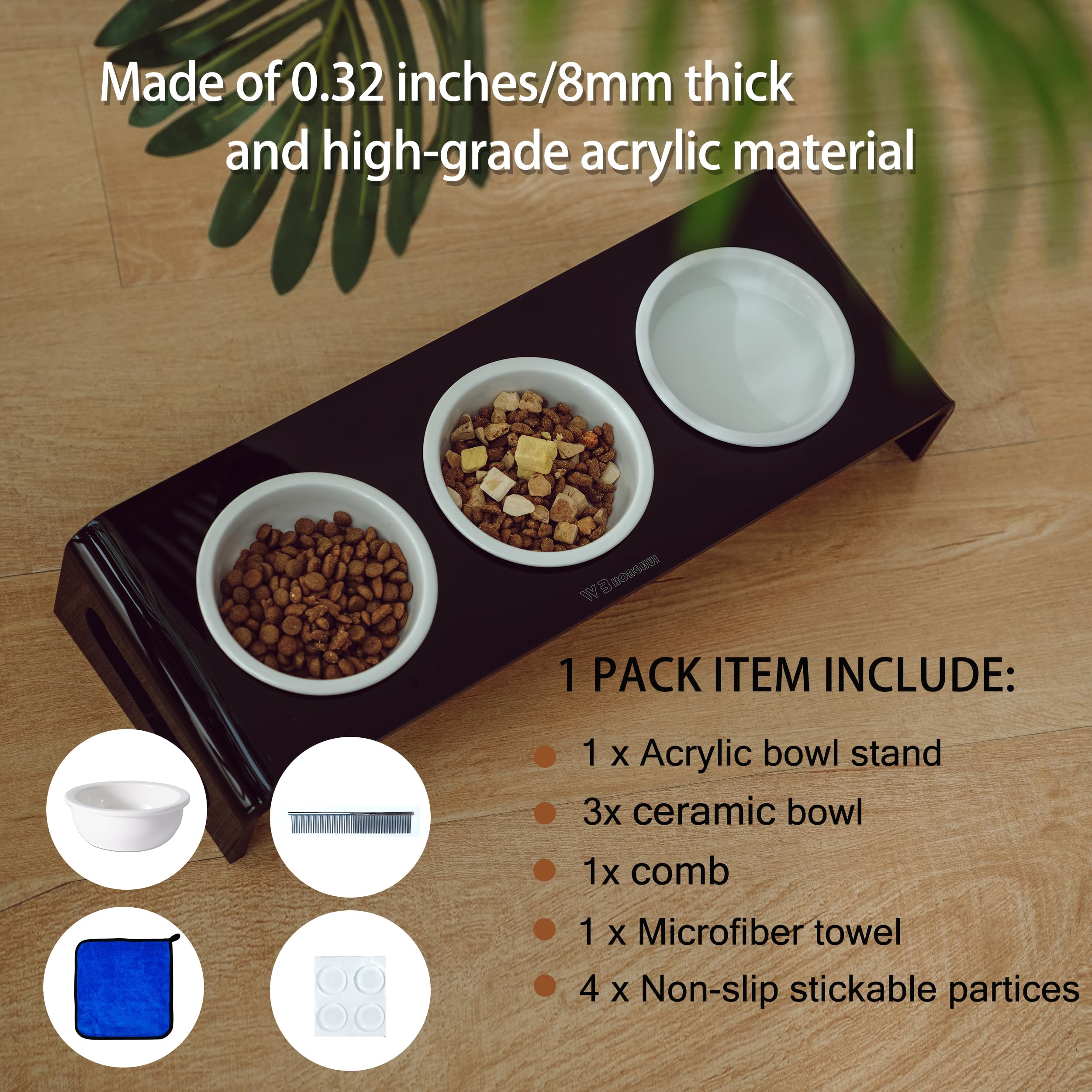 WBHONGHUI regalo ideal para mascotas, mesa de alimentación elegante y funcional.
