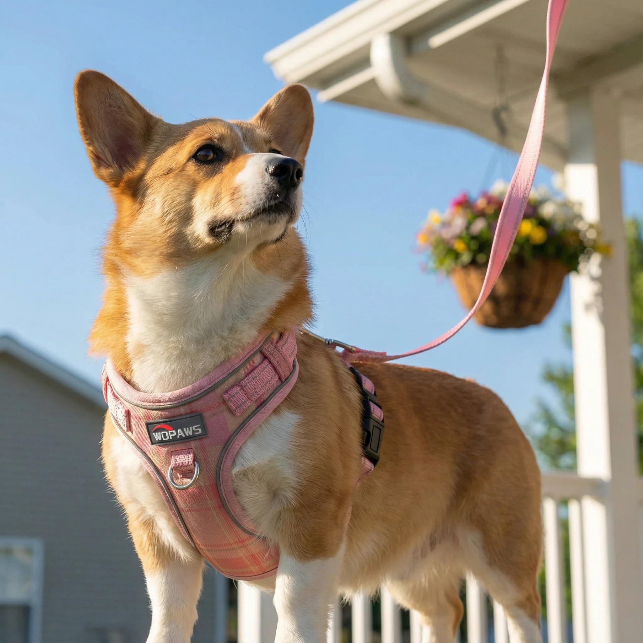 WDPAWS diseño airmesh rosa con cuadros para ventilación