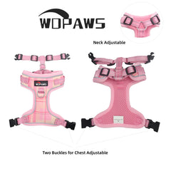 WDPAWS correa de 5 pies rosa con cuadros para movilidad controlada