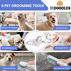 We Love Doodles ajustes de aspiración y guías de clipper para peinados precisos
